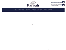 Tablet Screenshot of karwals.com